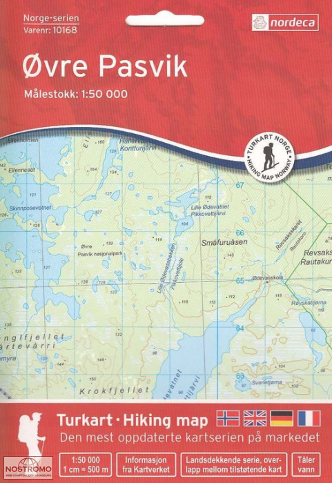 10168 ØVRE PASVIK | carte topographique Nordeca