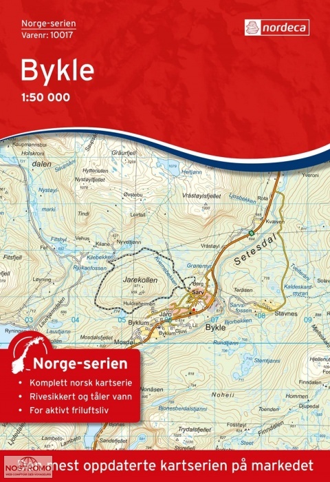 10017 BYKLE | carte topographique Nordeca