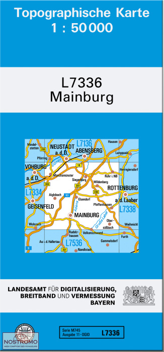 L7336 MAINBURG | carte topographique LDBV