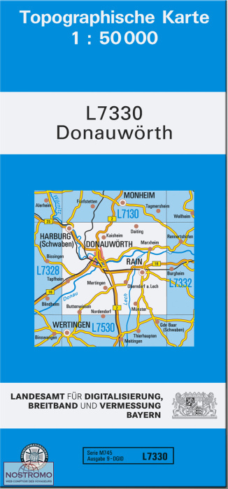 L7330 DONAUWÖRTH | carte topographique LDBV