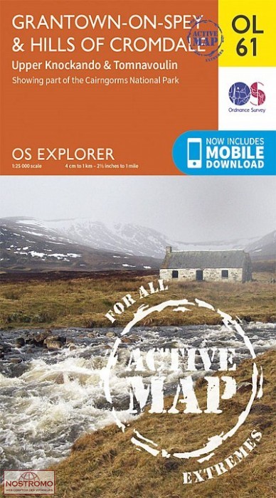 OL61 GRANTOWN-ON-SPEY & HILLS OF CROMDALE | OS hiking map