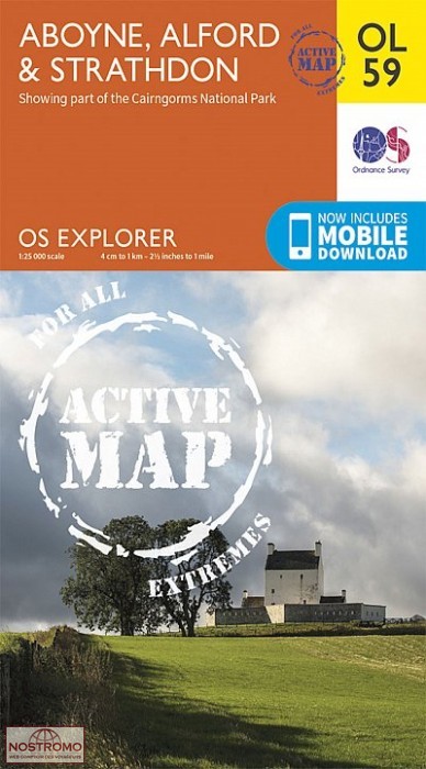 OL59 ABOYNE, ALFORD & STRATHDON | OS hiking map