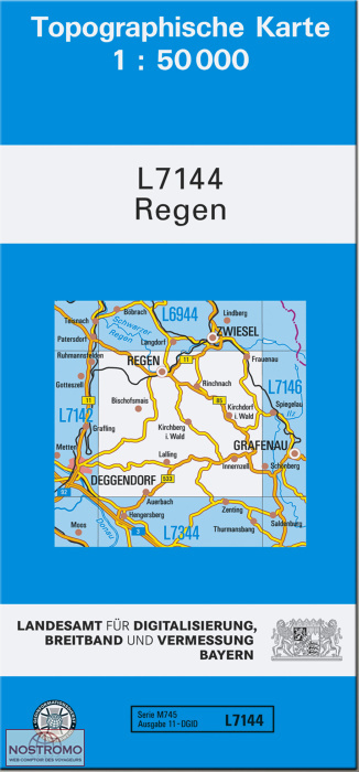 L7144 REGEN | carte topographique LDBV