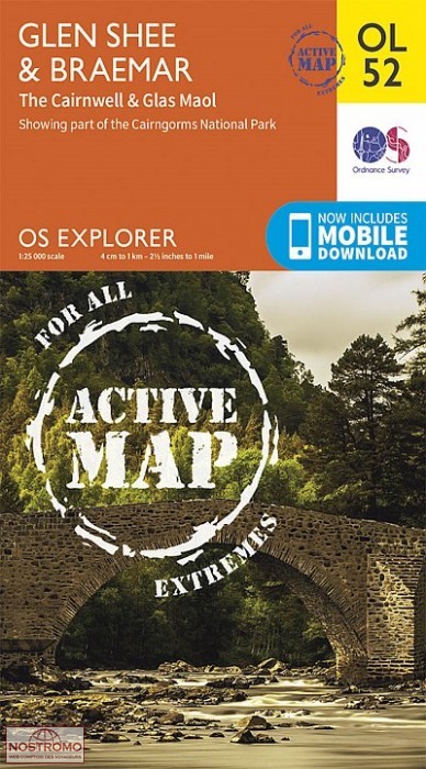 OL52 GLEN SHEE & BRAEMAR | Ordnance Survey hiking map