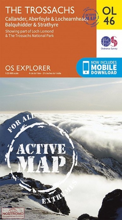 OL46 THE TROSSACHS - CALLANDER, ABERFOYLE & LOCHEARNHEAD | OS hiking map
