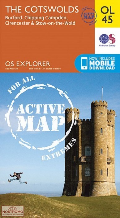OL45 THE COTSWOLDS - BURFORD & STOW-ON-THE-WOLD | OS hiking map
