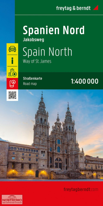 NORTHERN SPAIN - ST JAMES WAY | Freytag & Berndt road map