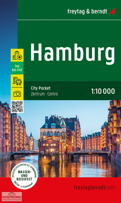 HAMBOURG | plan de ville Freytag & Berndt