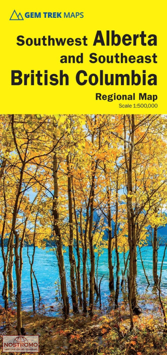 SOUTHWEST ALBERTA & SOUTHEAST BRITISH COLUMBIA | carte touristique Gem Trek