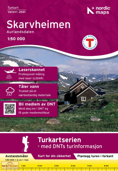 2661 SKARVHEIMEN | carte de randonnée Nordic Maps