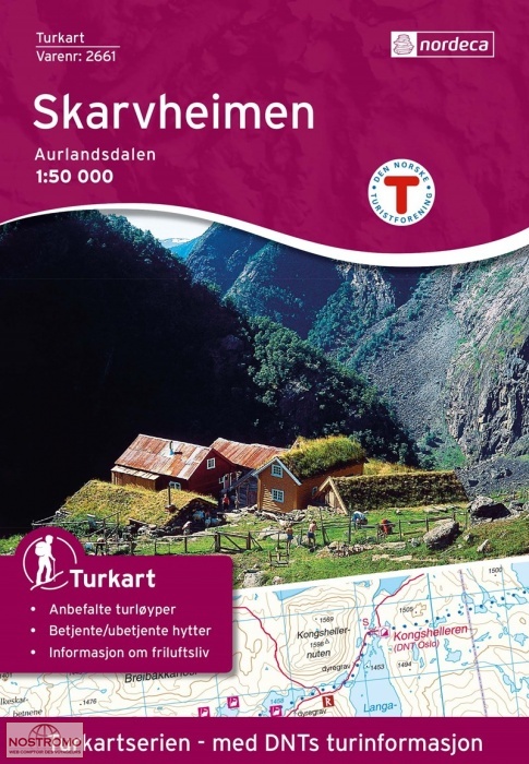 2661 SKARVHEIMEN | carte de randonnée Nordeca