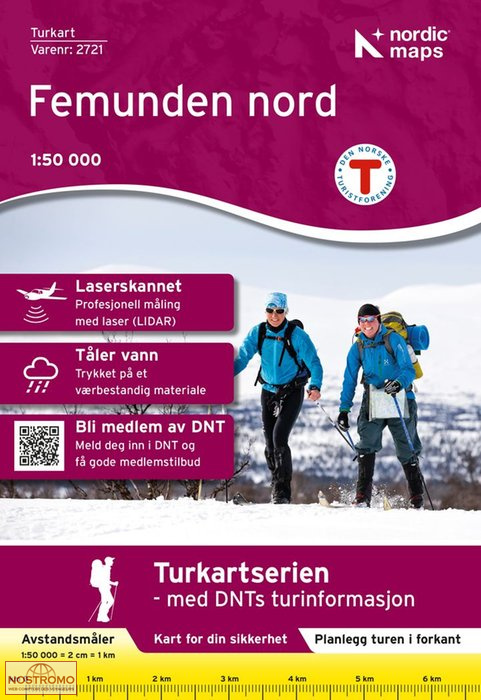 2721 FEMUNDEN NORD | Nordic Maps hiking map