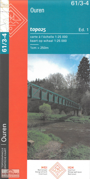 61/3-4 OUREN | carte topographique NGI/IGN