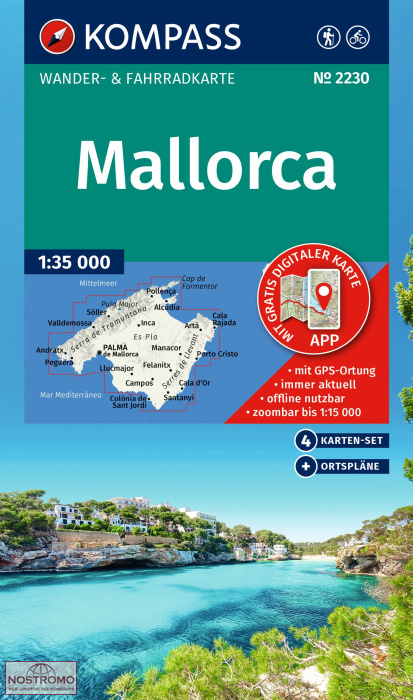 2230 MAJORQUE | cartes de randonnée Kompass