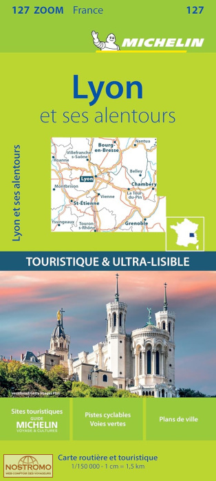 127 LYON ET SES ALENTOURS | carte routière Michelin