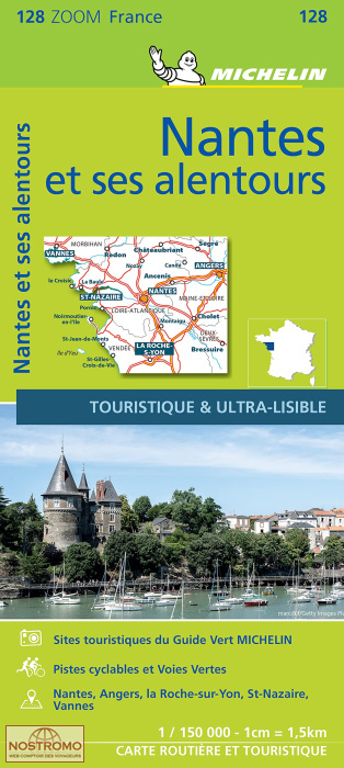 128 NANTES  AND SURROUNDINGS | Michelin road map