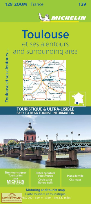 129 TOULOUSE ET SES ALENTOURS | carte routière Michelin