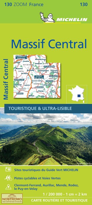130 MASSIF CENTRAL | Michelin road map