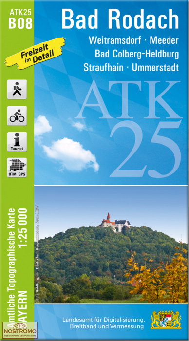 ATK25 - B08 BAD RODACH | LDBV hiking map