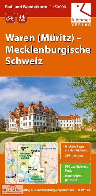 120 WAREN (MÜRITZ) | carte de randonnée Klemmer