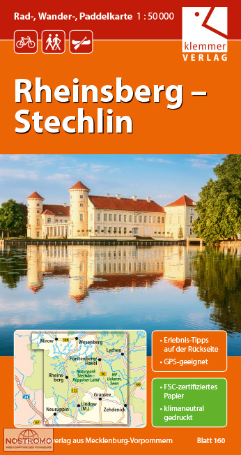 160 RHEINSBERG – STECHLIN | carte de randonnée Klemmer
