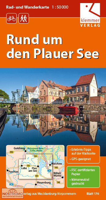 170 RUND UM DEN PLAUER SEE | carte de randonnée Klemmer