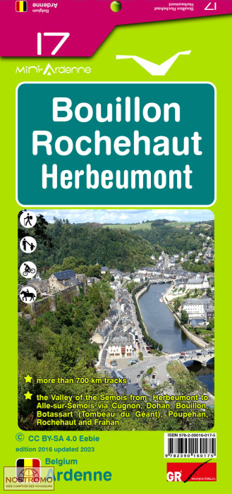 17 BOUILLON - ROCHEHAUT | Mini-Ardenne hiking map