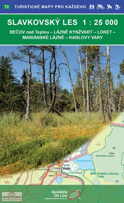 SLAVKOVSKÝ LES - 72 | Geodezie On Line hiking map