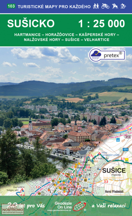 SUŠICKO - 103 | Geodezie On Line hiking map