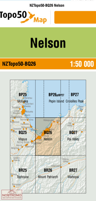 BQ26 NELSON | carte topographique LINZ