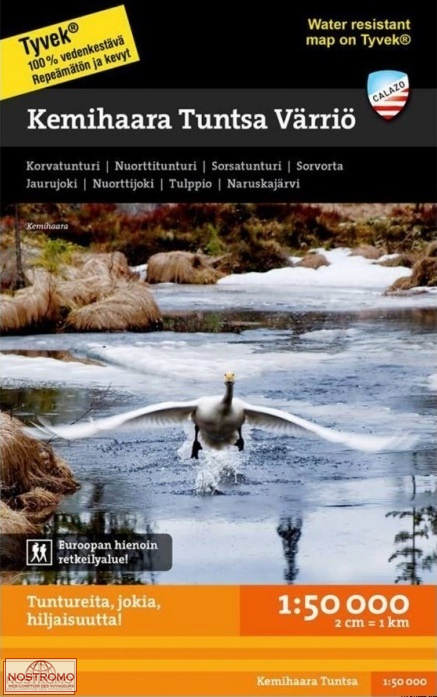 KEMIHAARA - TUNTSA - VÄRRIÖ | Calazo hiking map