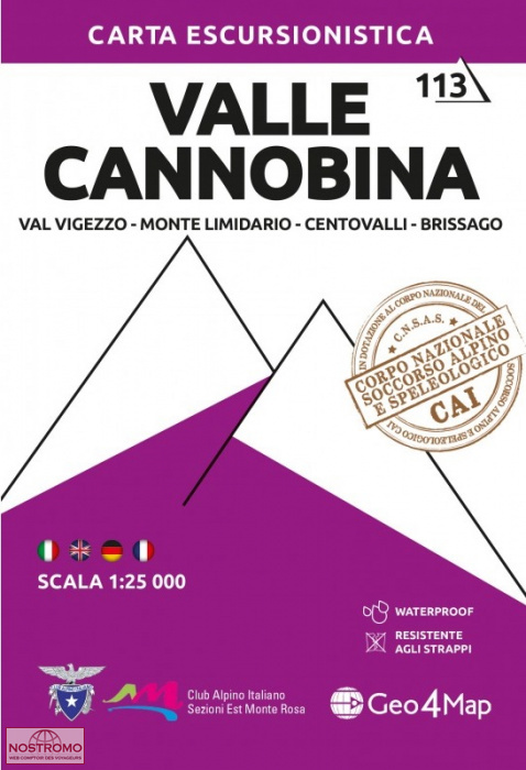 113 VALLE CANNOBINA | Geo4map hiking map