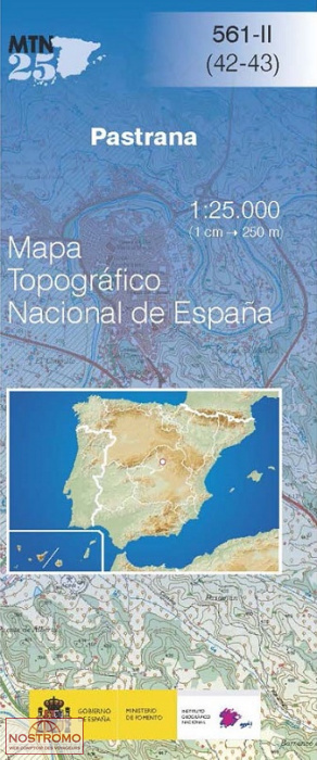 561-2 PASTRANA | carte topographique CNIG