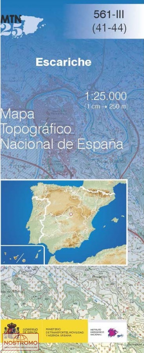 561-3 ESCARICHE | carte topographique CNIG