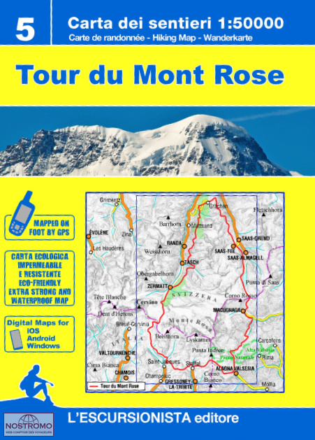 TOUR  DU MONT ROSE | l'Escursionista hiking map