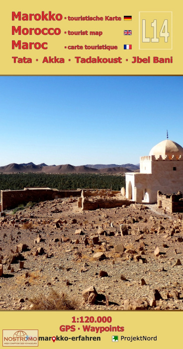 L14 TATA - AKKA - TADAKOUST - JBEL BANI | carte touristique ProjektNord