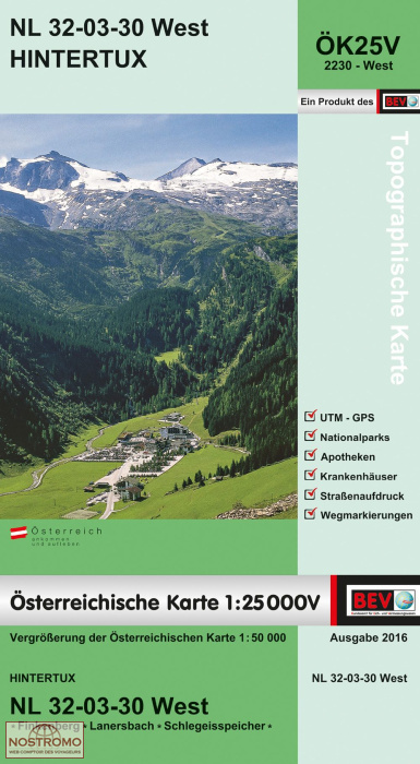 2230-WEST HINTERTUX | BEV topographical map