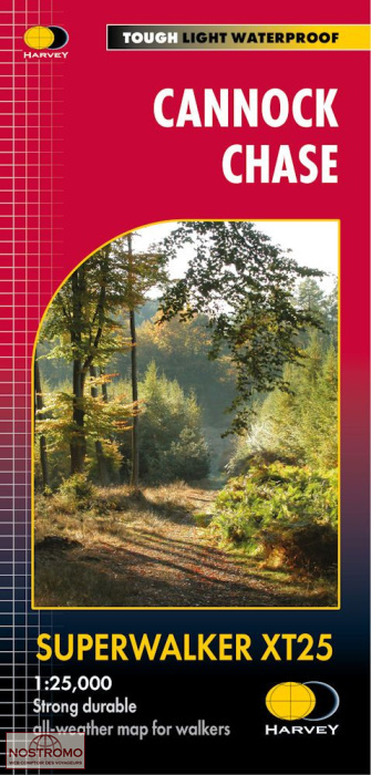 CANNOCK CHASE | carte de randonnée Harvey