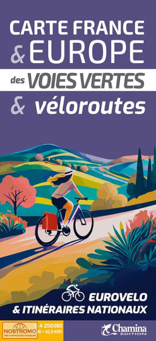 CARTE FRANCE ET EUROPE DES VOIES VERTES ET VÉLOROUTES | carte de cyclotourisme Chamina