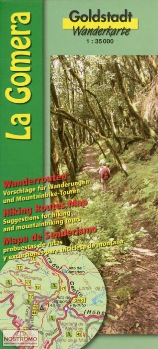 LA GOMERA | Goldstadt hiking map