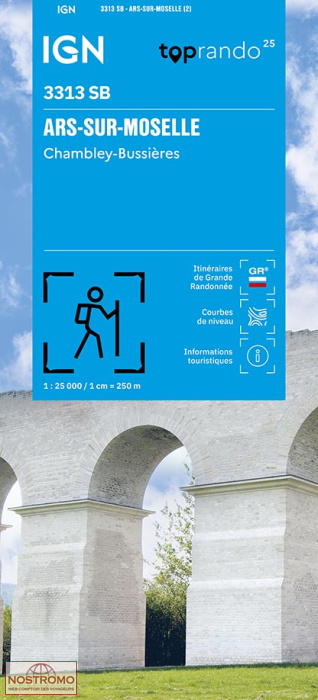 3313SB ARS-SUR-MOSELLE | IGN hiking map