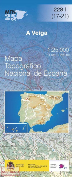 228-1 A VEIGA | carte topographique CNIG