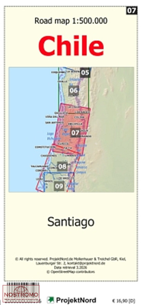 07 SANTIAGO | carte topographique Projektnord