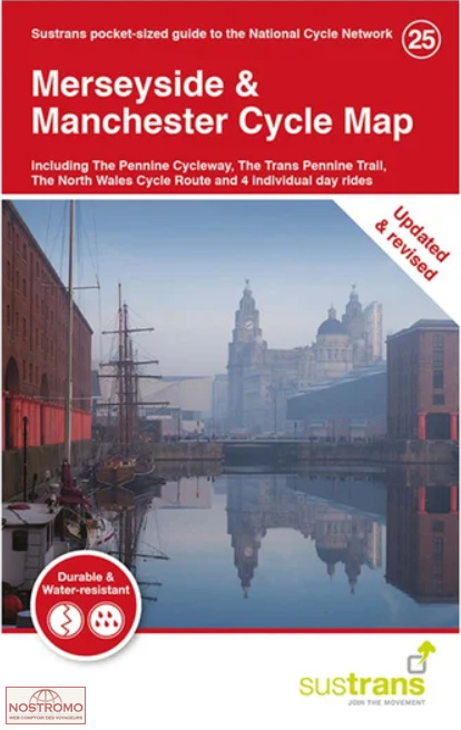 25 MERSEYSIDE & MANCHESTER | carte de cyclotourisme Sustrans