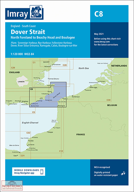 C8 PAS-DE-CALAIS | Imray nautical chart