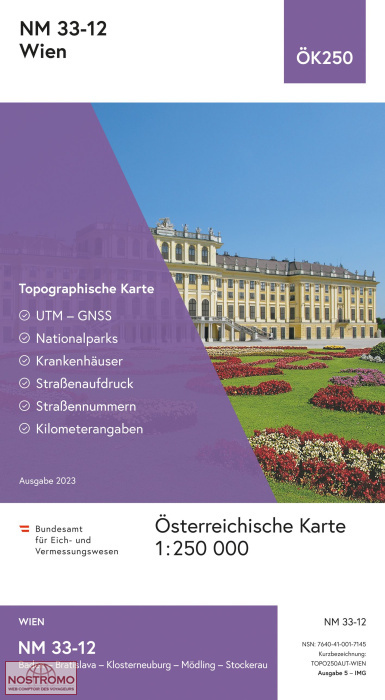 33-12 WIEN | carte topographique BEV