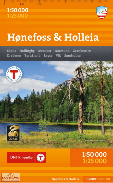 HØNEFOSS & HOLLEIA | carte de randonnée Calazo