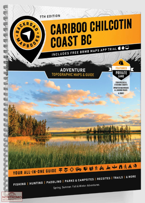 CARIBOO CHILCOTIN COAST BC | Backroad Maps travel atlas