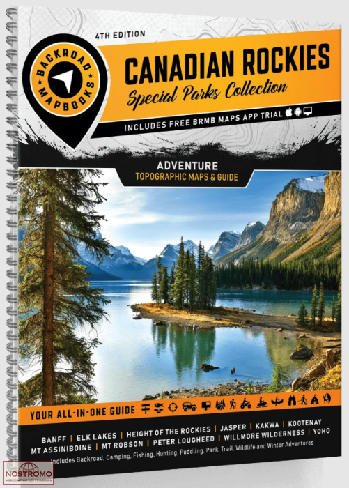CANADIAN ROCKIES | Backroad Maps travel atlas