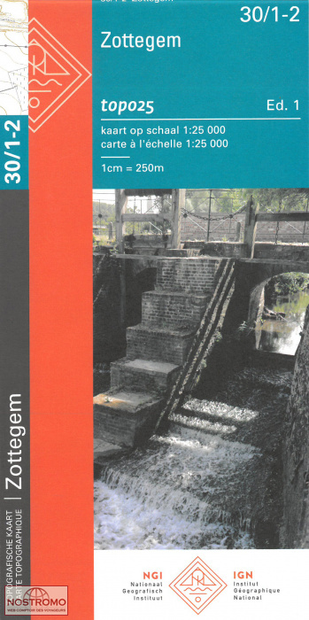 30/1-2 ZOTTEGEM | carte topographique NGI/IGN